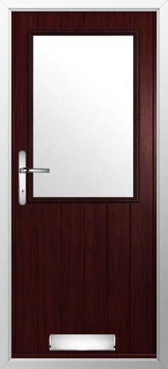 Flint Beeston Glazed Solidor Composite Door in Rosewood