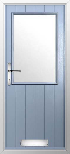 Flint Beeston Glazed Solidor Composite Door in Duck Egg Blue