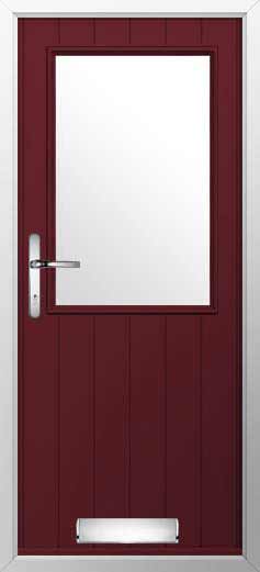 Flint Beeston Glazed Solidor Composite Door in Deep Merlot