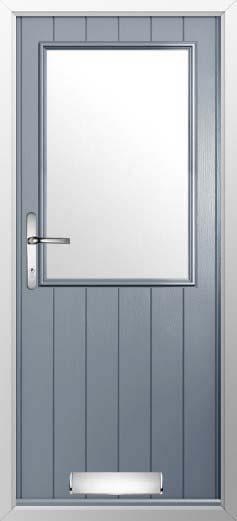 Flint Beeston Glazed Solidor Composite Door in French Grey