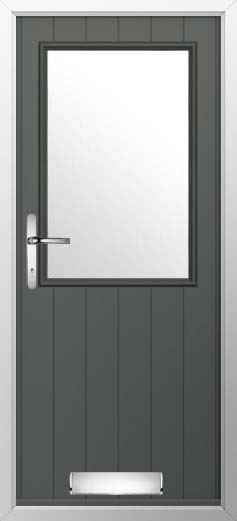 Flint Beeston Glazed Solidor Composite Door in Granite Grey