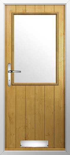 Flint Beeston Glazed Solidor Composite Door in Irish Oak