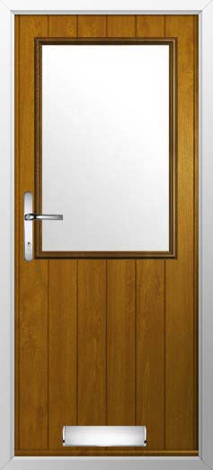 Flint Beeston Glazed Solidor Composite Door in Oak