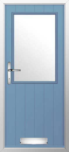 Flint Beeston Glazed Solidor Composite Door in Pottery Blue