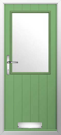 Flint Beeston Glazed Solidor Composite Door in Pistachio Green