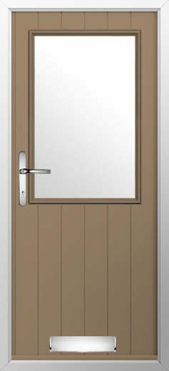 Flint Beeston Glazed Solidor Composite Door in Truffle Brown