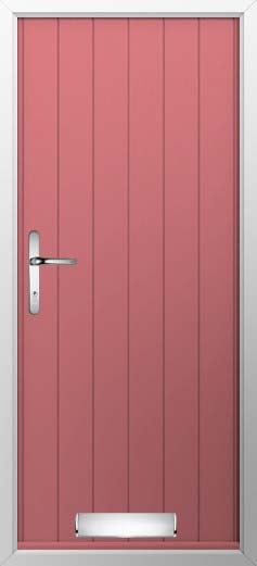 Flint Solid Solidor Composite Door in Antique Rose