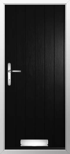 Flint Solid Solidor Composite Door in Black