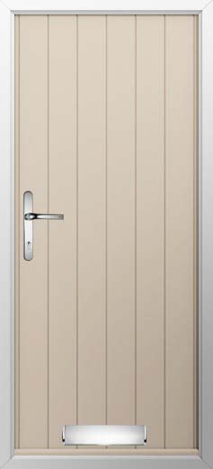 Flint Solid Solidor Composite Door in Cream
