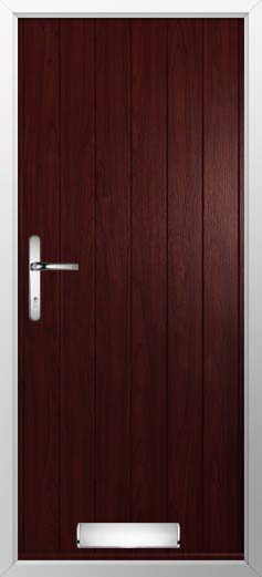 Flint Solid Solidor Composite Door in Rosewood