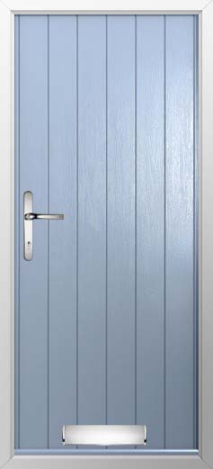 Flint Solid Solidor Composite Door in Duck Egg Blue
