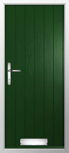 Flint Solid Solidor Composite Door in Green