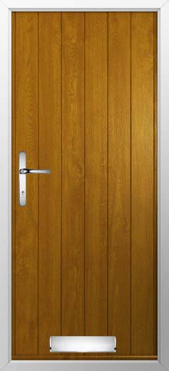 Flint Solid Solidor Composite Door in Oak