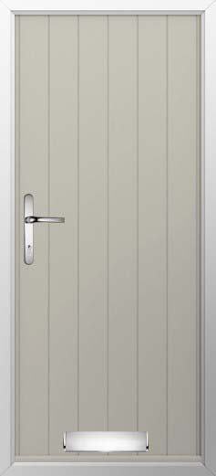 Flint Solid Solidor Composite Door in Pebble Grey