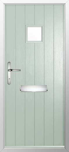 Flint Square Glazed Solidor Composite Door in Painswick