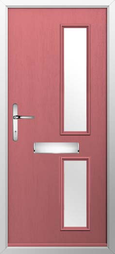 Garda Glazed Solidor Composite Door in Antique Rose
