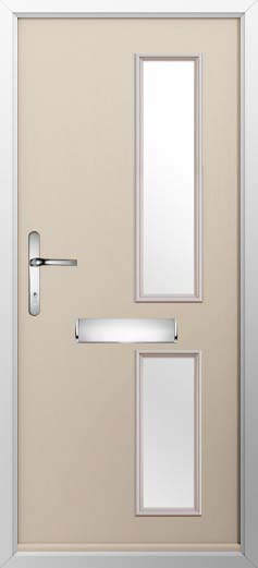Garda Glazed Solidor Composite Door in Cream