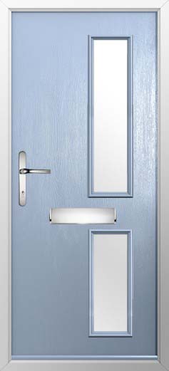 Garda Glazed Solidor Composite Door in Duck Egg Blue
