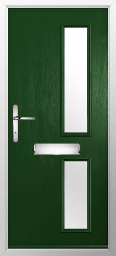 Garda Glazed Solidor Composite Door in Green