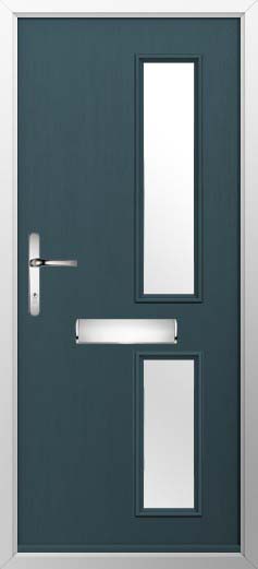Garda Glazed Solidor Composite Door in Midnight Grey