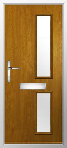 Garda Glazed Solidor Composite Door in Oak