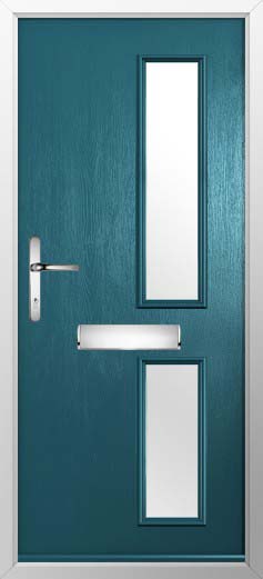 Garda Glazed Solidor Composite Door in Peacock Blue