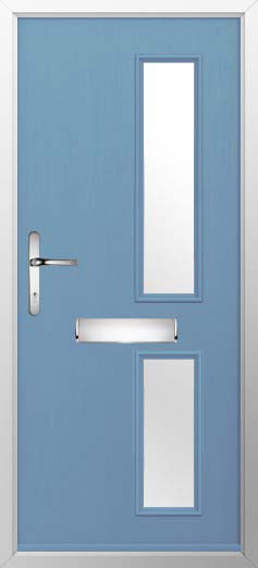 Garda Glazed Solidor Composite Door in Pottery Blue