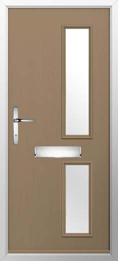 Garda Glazed Solidor Composite Door in Truffle Brown