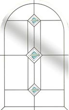 Trio Square Sea Green