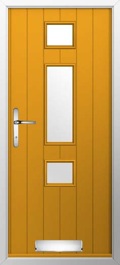 Genoa Glazed Solidor Composite Door in Amber Gold