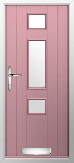Genoa Glazed Solidor Composite Door in Champagne Blush