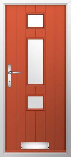 Genoa Glazed Solidor Composite Door in Copper Flame
