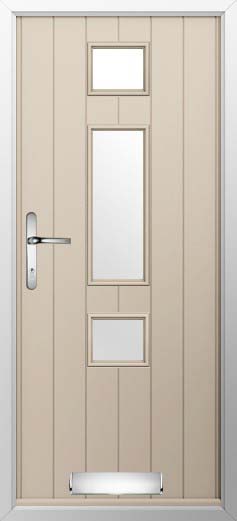 Genoa Glazed Solidor Composite Door in Cream