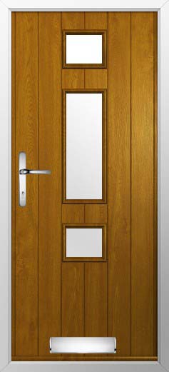 Genoa Glazed Solidor Composite Door in Oak