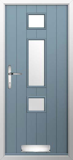 Genoa Glazed Solidor Composite Door in Twilight Grey