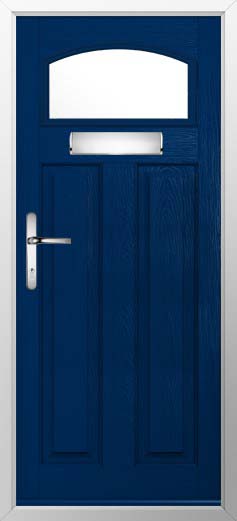 London Glazed Solidor Composite Door in Blue