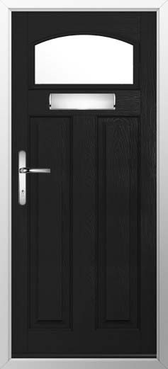 London Glazed Solidor Composite Door in Black