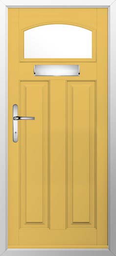 London Glazed Solidor Composite Door in Buttercup Yellow