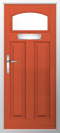 London Glazed Solidor Composite Door in Copper Flame