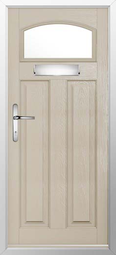 London Glazed Solidor Composite Door in Cream