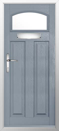 London Glazed Solidor Composite Door in French Grey