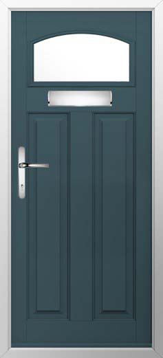 London Glazed Solidor Composite Door in Midnight Grey