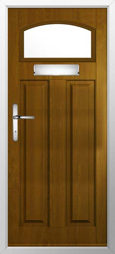 London Glazed Solidor Composite Door in Oak