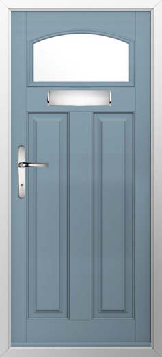 London Glazed Solidor Composite Door in Twilight Grey