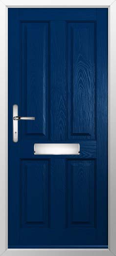 Ludlow Solid Solidor Composite Door in Blue