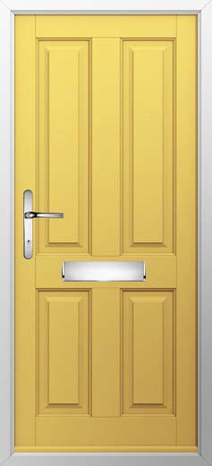 Ludlow Solid Solidor Composite Door in Buttercup Yellow