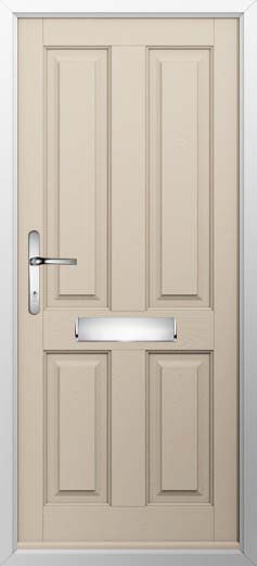 Ludlow Solid Solidor Composite Door in Cream