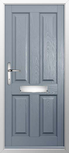 Ludlow Solid Solidor Composite Door in French Grey