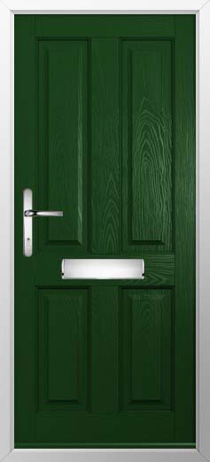 Ludlow Solid Solidor Composite Door in Green