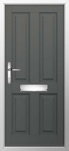 Ludlow Solid Solidor Composite Door in Granite Grey